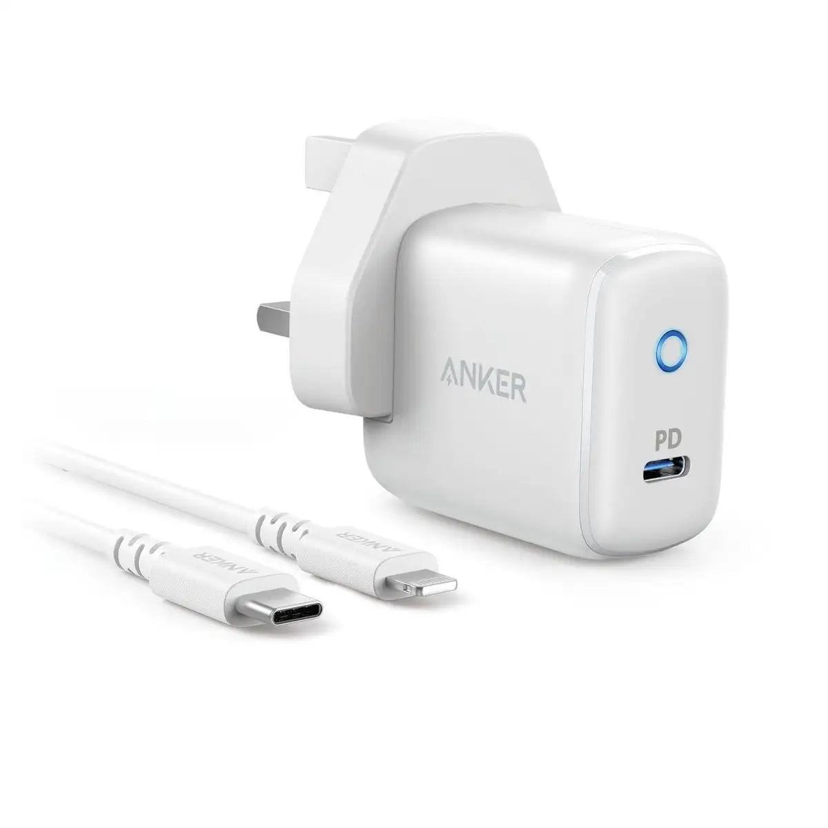Anker PowerPort PD 1 with C to Lightning cable-White