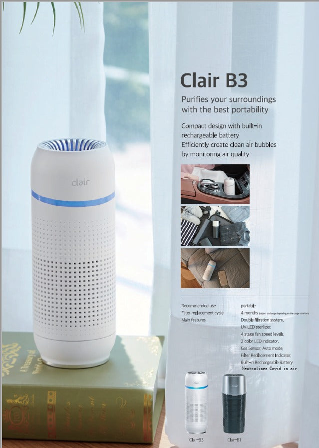 Clair-B3 Portable Air purifier