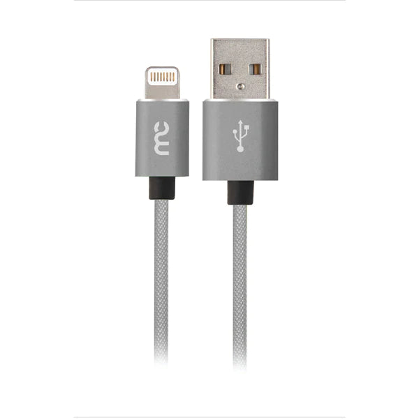 MYCANDY USB A TO MFI LIGHTNING CHARGE AND SYNC CABLE 1M GREY