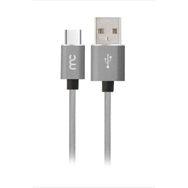 MYCANDY USB A TO TYPE C CHARGE AND SYNC CABLE 1M GREY
