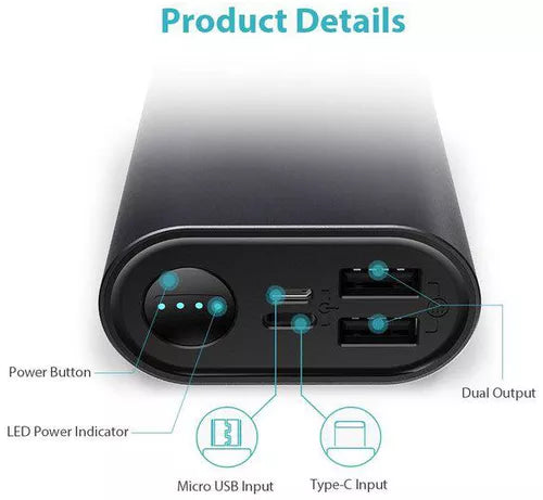 Romoss SE10 Power Bank 10000mAh Black